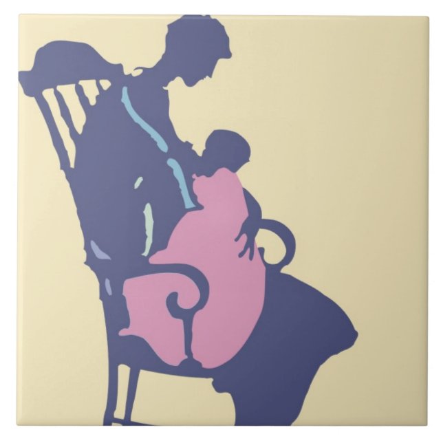 Azulejo <It's a Girl> por el minero de Steve (Frente)