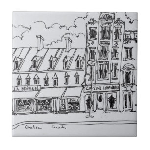 Azulejo J.A. Tienda de comestibles Moisan  Canadá