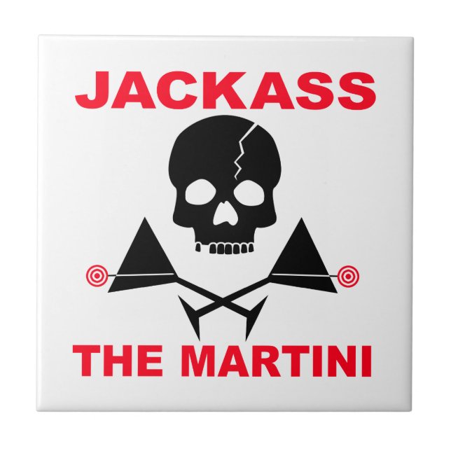 Azulejo Jackass, The Martini Coaster Tile (Frente)
