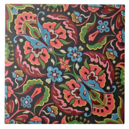 Azulejo Jacquer de Cristóbal florido