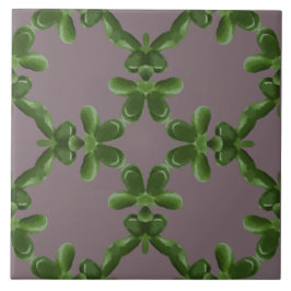 Azulejo Jade Lattice in Dusty Lilac