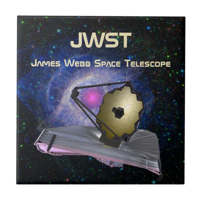 Azulejo James Webb Space Telescope JWST Ceramic Tile (Frente)