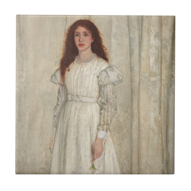 Azulejo James Whistler - Sinfonía en blanco No. 1 (Frente)