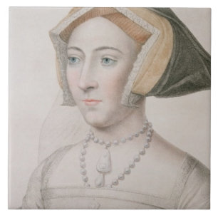 Azulejo Jane Seymour (c.1509-37) grabada por la barra de