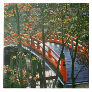 Azulejo Japón, Nara Pref., Nara. El puente real brilla