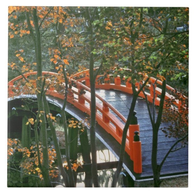 Azulejo Japón, Nara Pref., Nara. El puente real brilla (Frente)