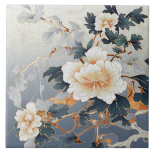 Azulejo Japón tradicional Kutani Arte Ornamental 11