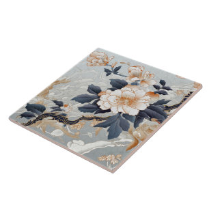 Azulejo Japón tradicional Kutani Arte Ornamental 12