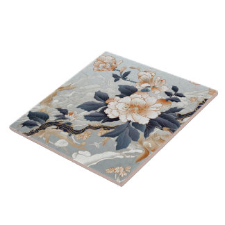 Azulejo Japón tradicional Kutani Arte Ornamental 12