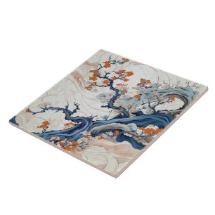 Azulejo Japón tradicional Kutani Arte Ornamental 20