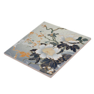 Azulejo Japón tradicional Kutani Arte Ornamental 8