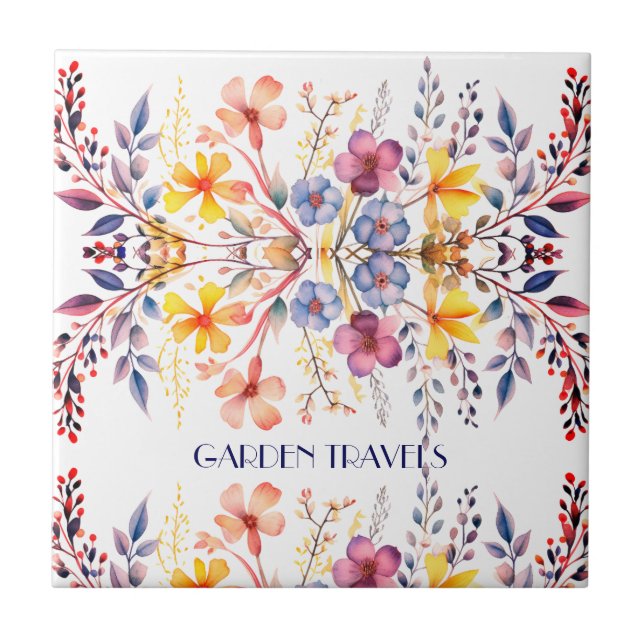 Azulejo Jardín acuático (Frente)