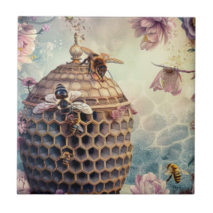 Azulejo Jardín de abejas encantadas fantasía (10)