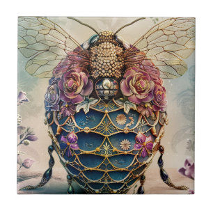 Azulejo Jardín de abejas encantadas fantasía (4)