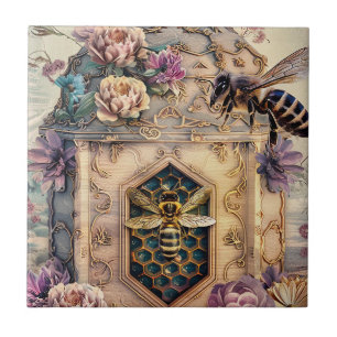 Azulejo Jardín de abejas encantadas fantasía (5)