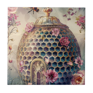 Azulejo Jardín de abejas encantadas fantasía (7)