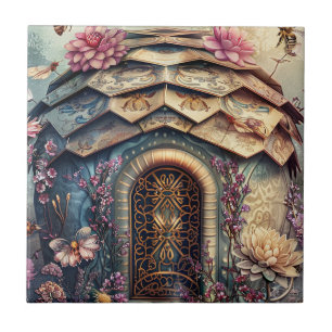 Azulejo Jardín de abejas encantadas fantasía (8)