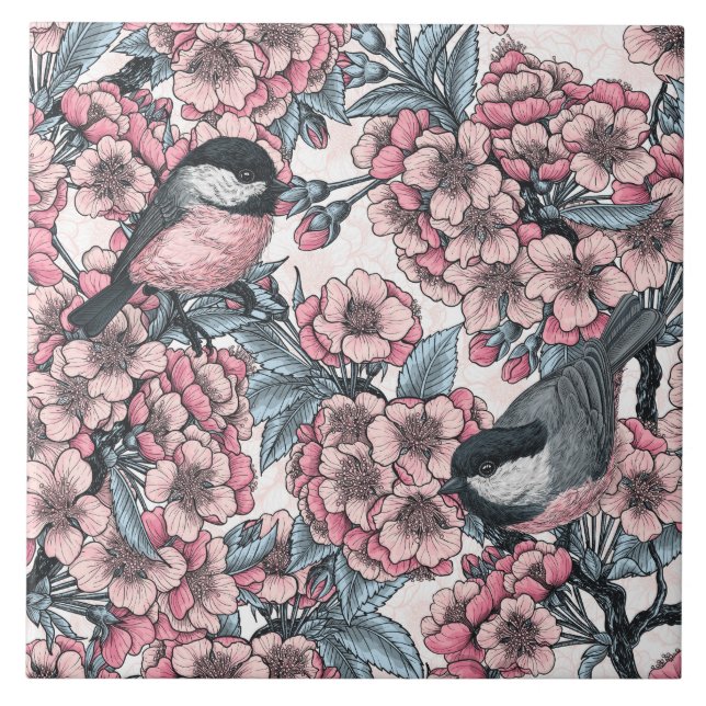 Azulejo Jardín de cerezas (Frente)