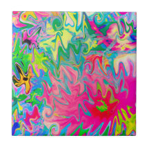 Jardín de flores coloridas Collage abstracto
