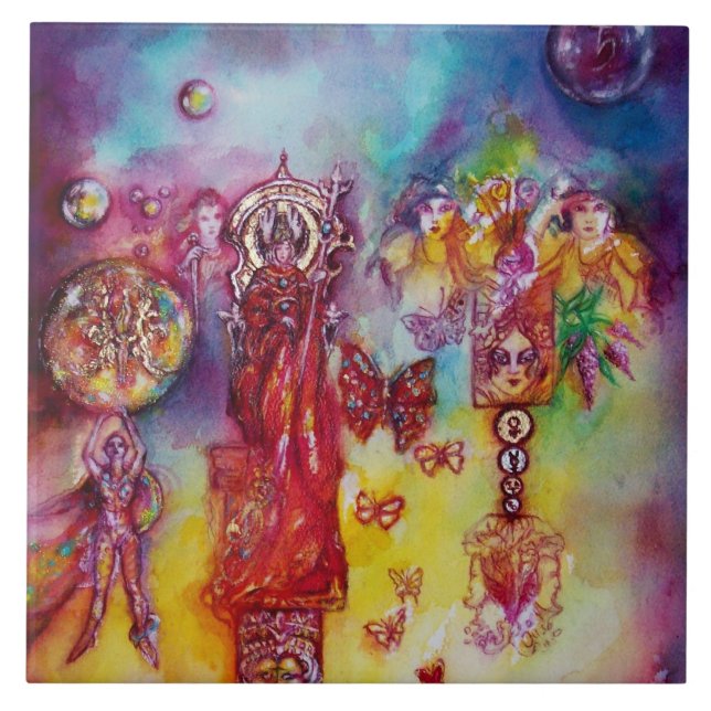 AZULEJO JARDÍN DE LAS SOMBRILLAS/FERIAS Y MARIPOSAS PERDID (Frente)