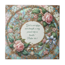 Jardín de Rosas Pastel Versículos de la Biblia Per