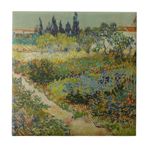 Azulejo Jardín de Van Gogh en Arles Impresionista floral
