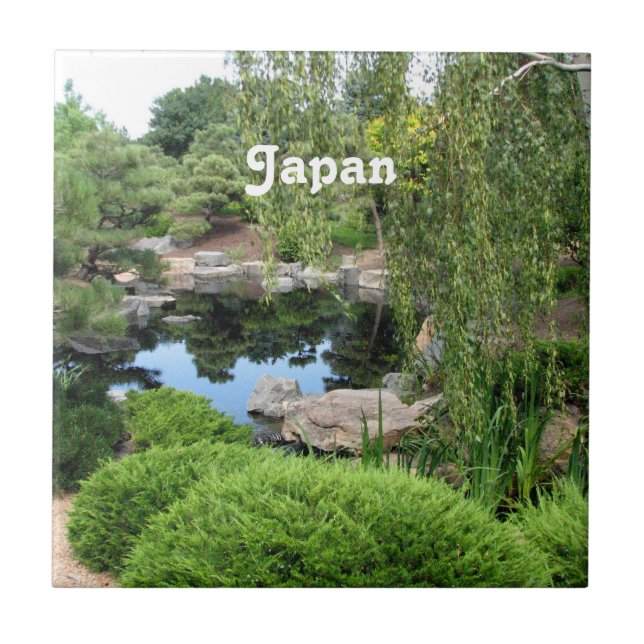 Azulejo Jardín del agua de Japón (Frente)