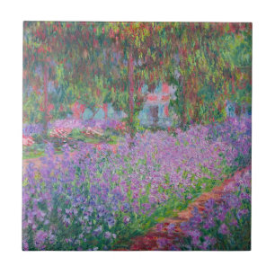 Azulejo Jardín del artista en Giverny por Claude Monet