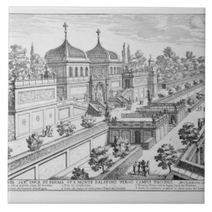 Azulejo Jardín del duque de Parma en la colina de