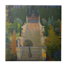 Azulejo Jardín del Estado en Mallorca (por Santiago Rusiño