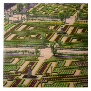 Azulejo Jardín en el castillo de Villandry, Indre-et-Loire