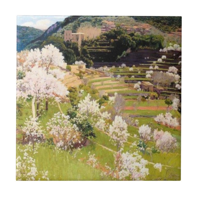 Azulejo Jardín en terraza en Mallorca (por Santiago Rusiño (Frente)