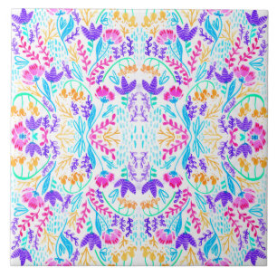 Azulejo Jardín floral pastel