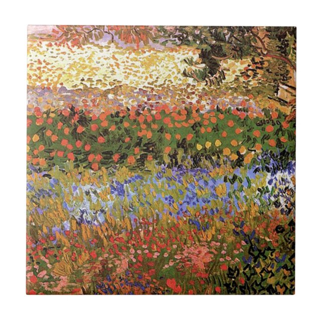 Azulejo Jardín Florido, Vincent van Gogh. (Frente)