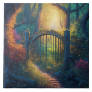 Azulejo Jardín forestal encantado