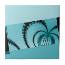 Jardín fractal azul