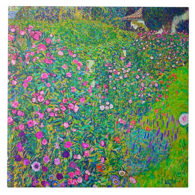 Azulejo Jardín Italiano, Gustav Klimt (Frente)