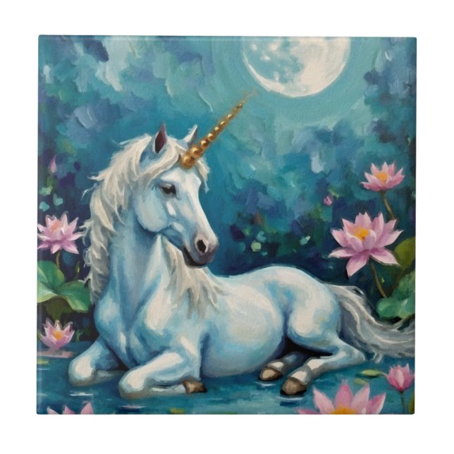 Azulejo Jardín Místico de Unicornio (Frente)