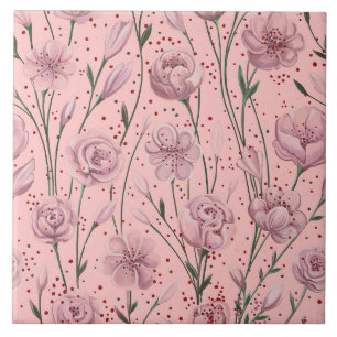 Azulejo Jardín rosa de coral