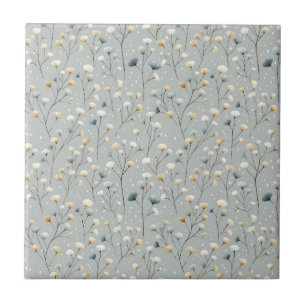 Azulejo Jardín Sereno Floral Patrón de Lluvia (7)