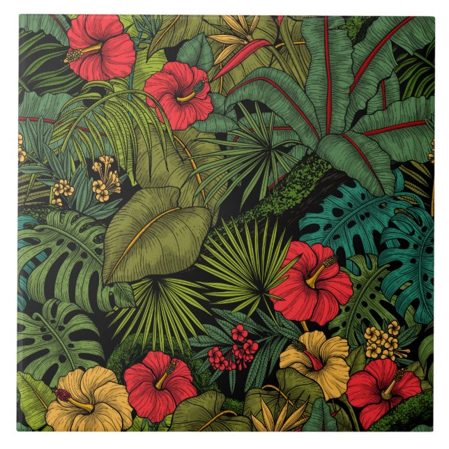 Azulejo Jardín tropical (Frente)