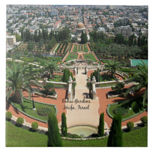 Azulejo Jardines Bahai en Haifa, Israel