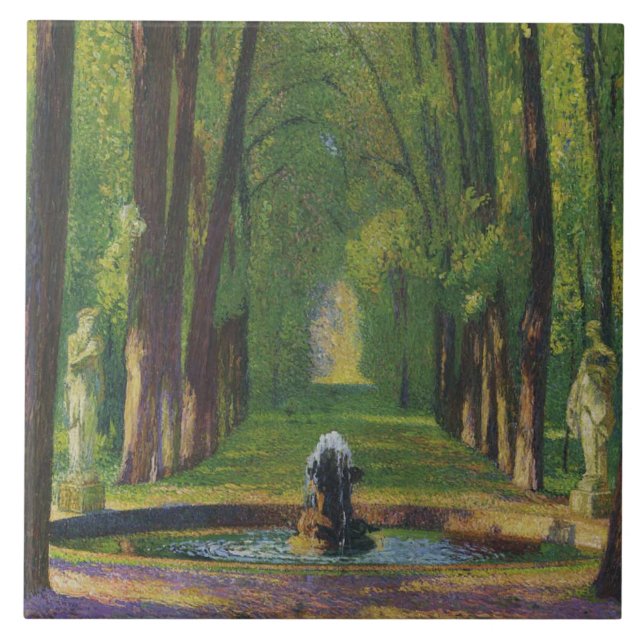 Azulejo Jardines del Palacio de Versalles (Francia) (Frente)