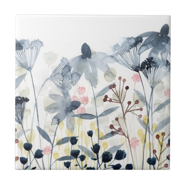 Azulejo Jardines en capas - Flores acuáticas (Frente)