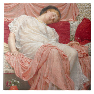 Azulejo Jasmine (bella joven durmiendo)