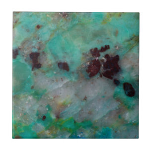 Azulejo Jasper de crisocola azul