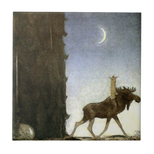 Azulejo Jbleap the elk John Bauer