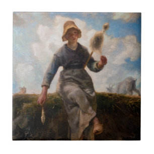 Azulejo Jean-Francois Millet - El Chica Spinner