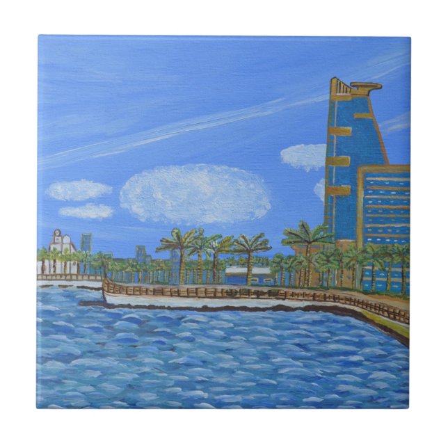 Azulejo Jeddah, Arabia Saudita (Frente)