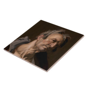 Azulejo Jefe de un anciano por Abraham Bloemaert
